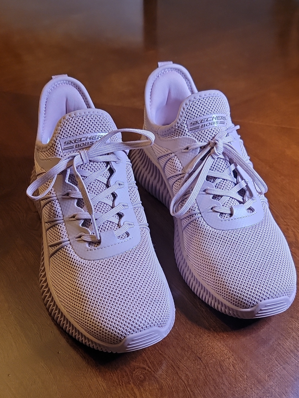 Skechers Women's Light Pink BOBS GEO Athletic Sneakers - Picture 2 of 7